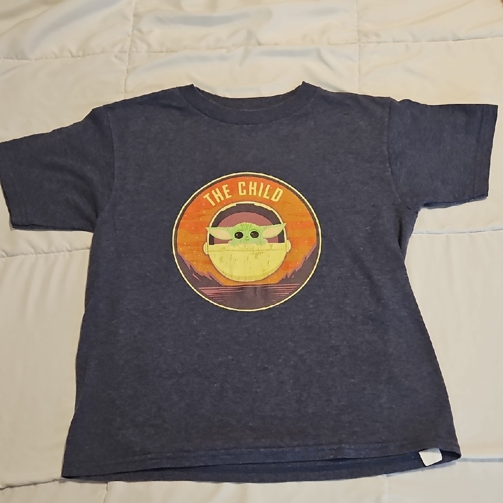 Star Wars Kids Charcoal T-Shirt with The Child Design